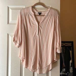 NWOT Torrid Harper Light Pink Blouse Size 1x